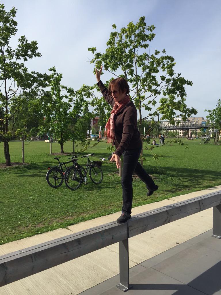 UtahStateASLA's tweet image. Barty is having a little bit fun #usu #USUASLA #utahstate #LAEP #Berlin #Germany