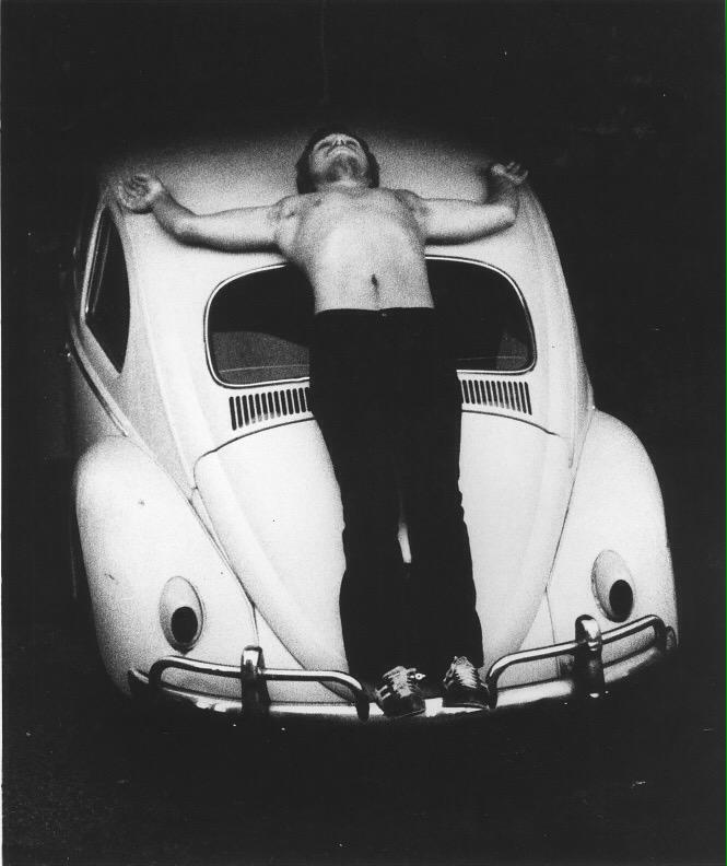 space_curator's tweet photo. Performance artist Chris burden died today at age 69, a great loss for the art world! #modernart #performanceart http://t.co/QmcQAPYN1a