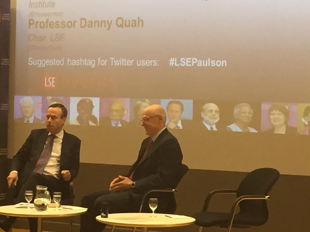 #LSEPaulson about to begin! Tune in for the live webcast if you couldn't make it today! http://t.co/j9BP5rQhKk
