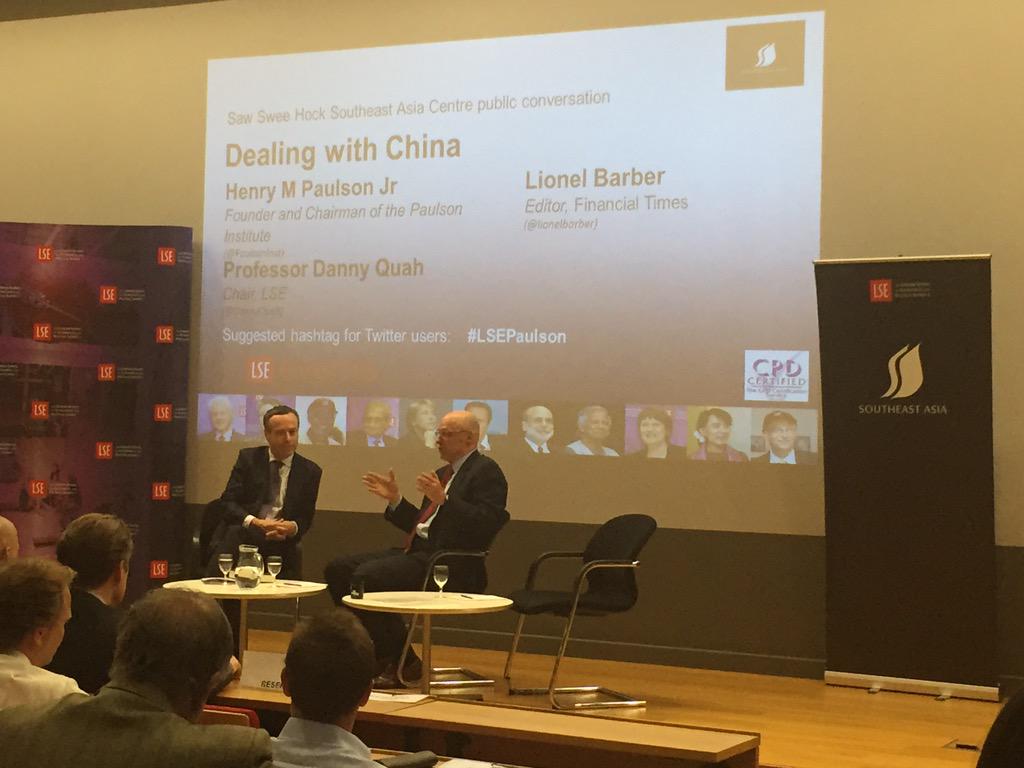 #LSEPaulson on his 'early big bet on China' while @GoldmanSachs http://t.co/nSP6rvk6Po