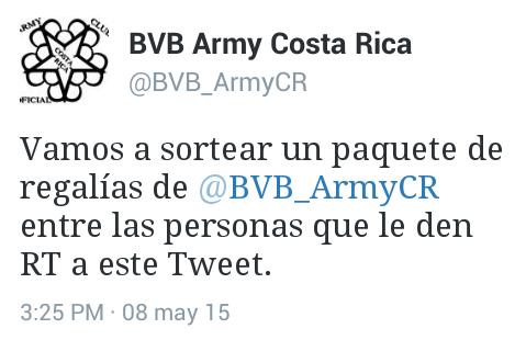 BVB_ArmyCR's tweet photo. Armys, recuerden participar en nuestro concurso. http://t.co/9PGZFOTrfg