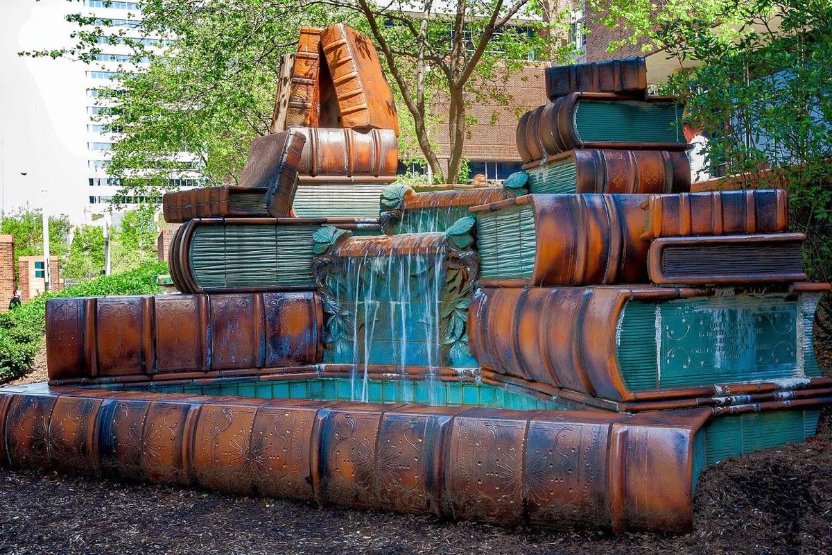 steampunkmag's tweet photo. RT @Steampunk_T: Book Fountain, Cincinnati Public Library https://t.co/Ioc45lkyTS http://t.co/32qKe2yhA8