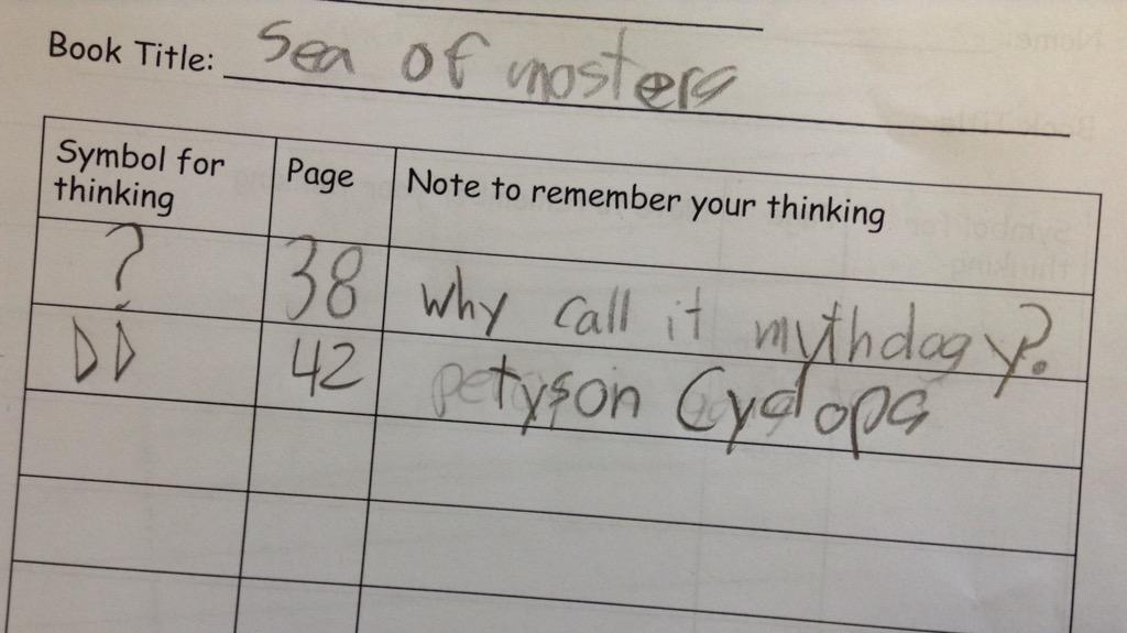 Cport_Second's tweet image. We're designing different ways to keep track of our thinking during #ReadersWorkshop #AndresClass