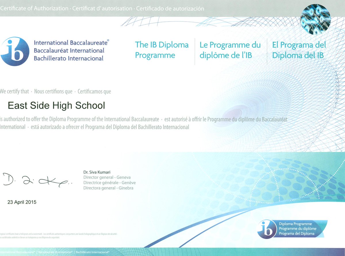EastSideNewark's tweet photo. Look who got International Baccalaureate Certified!
#WeAreEastSide http://t.co/2wUhg78MhC