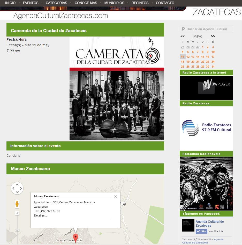 MuseoZacatecano's tweet photo. Mañana a las 19:00 hrs la Camerata de la Ciudad de Zacatecas se presentará en nuestro patio central. No se lo pierdan http://t.co/R6f0KW7Kyz