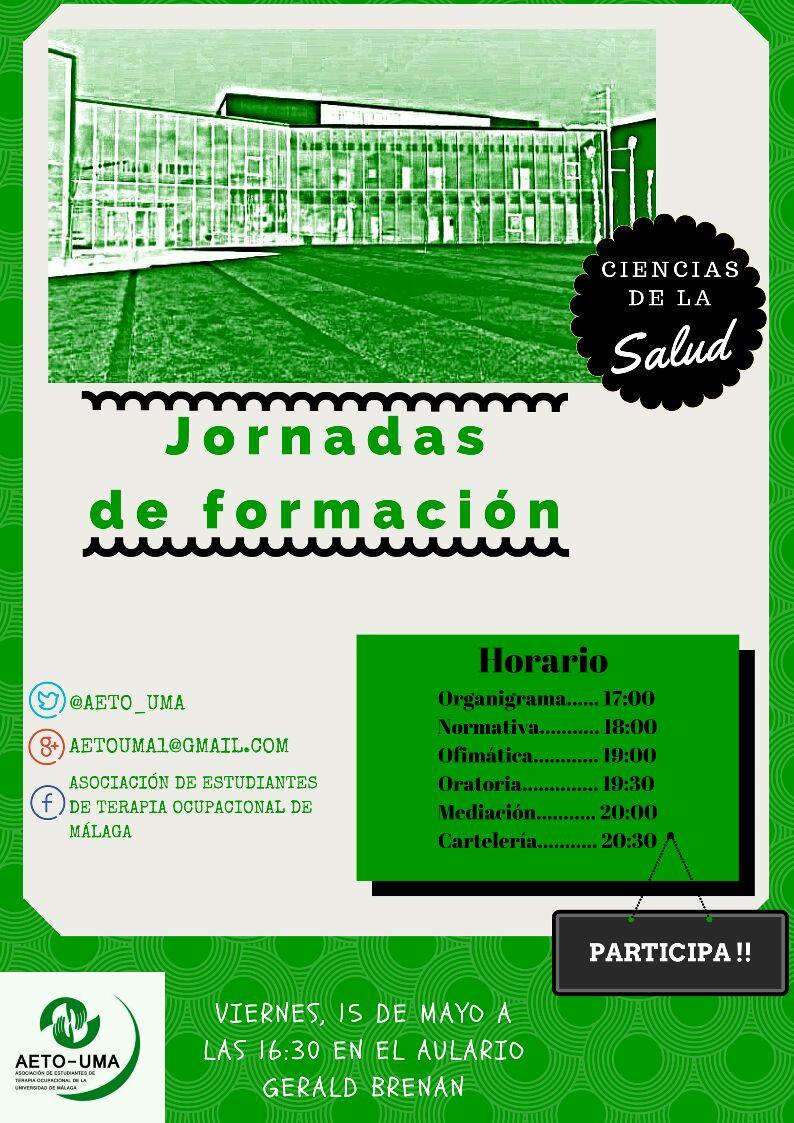 aeto_UMA's tweet photo. ¡Aquí tenemos el cartel de nuestras primeras jornadas de formación! No te las pierdas #JornadasFormaciónAetom http://t.co/ThPcqK7MHF