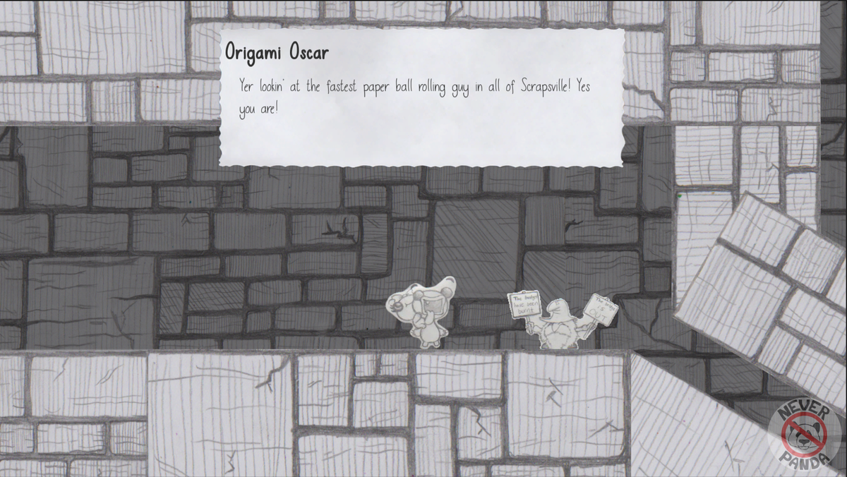 NeverPandaGames's tweet photo. There's all sorts of quirky characters in our #indiegame Sketch &amp; Tracy. This guy challenges you to a race! #indiedev http://t.co/S55umO6eOw