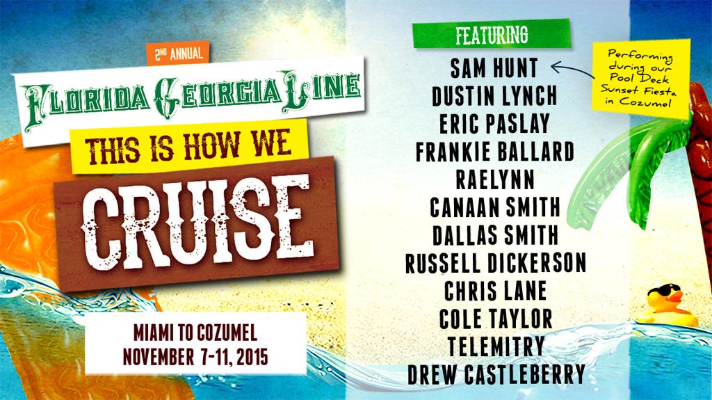 FLAGALine's tweet photo. Check out the full lineup for our next cruise! We have a few cabins left so head over to http://t.co/xf1KL6K7MP http://t.co/yoAIAEhmHi