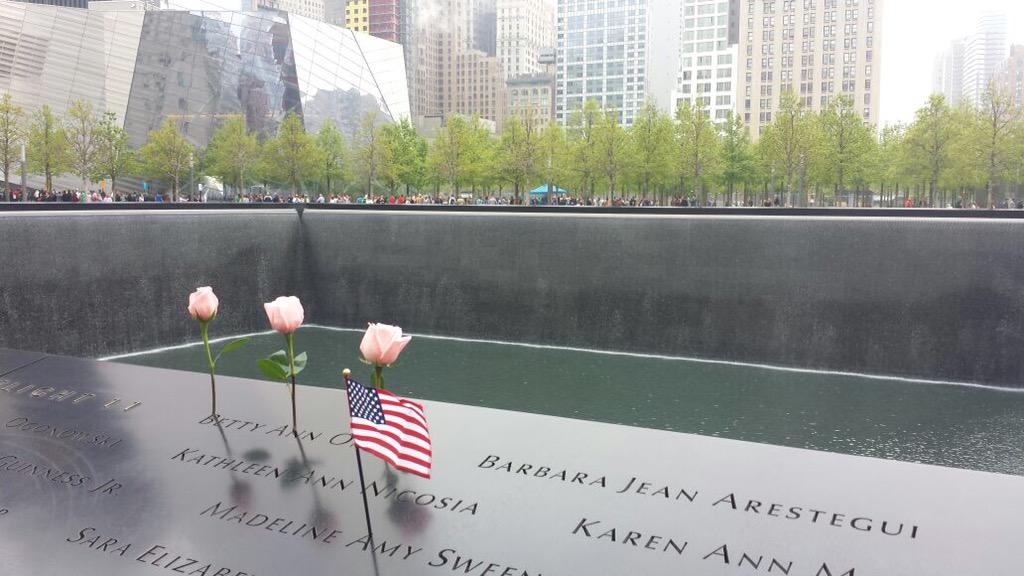 Was enorm indrukwekkend bij ground zero