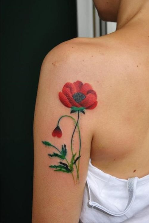 Red Poppy Tattoo - Best Tattoo Ideas
