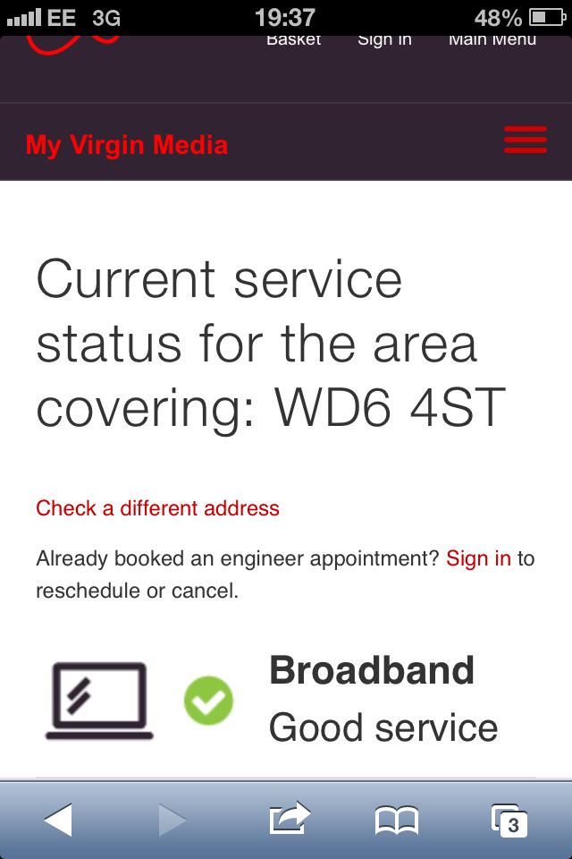 Croydon_Dave's tweet photo. @virginmedia please check wd6 4st - intermittent Internet last night, fine this morn b4 work, got home and gone again http://t.co/tVMlRMupy4