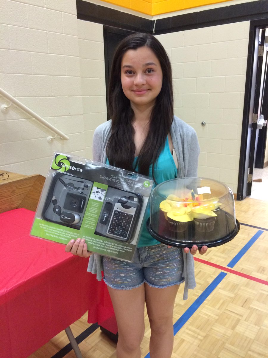 Cake raffle winner for our Peace Garden AND Student Led Learning Walk winner!