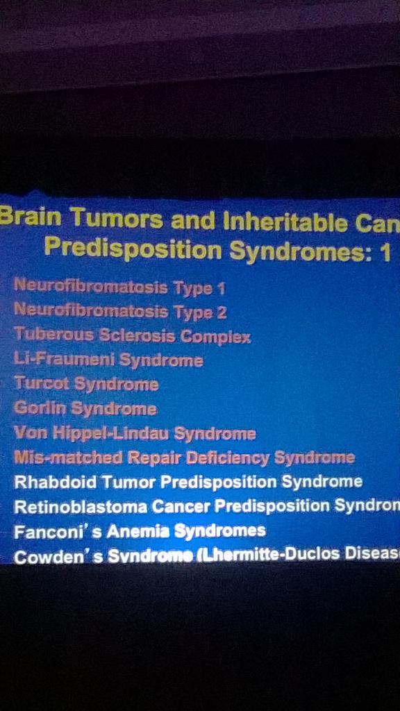 NCHforDocs's tweet image. On the list for discussion at Wyss Symposium on genetic #predisposition to #braincancer @nationwidekids @neurosurgery