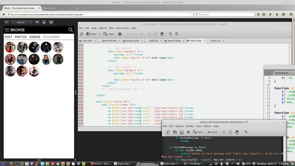 Aviyon_com's tweet photo. More of Merra's #mobile framework. #c #php #js #json #html5 #css3 #webdesign #developer #programmer #aviy #python http://t.co/JMpjszo7EO