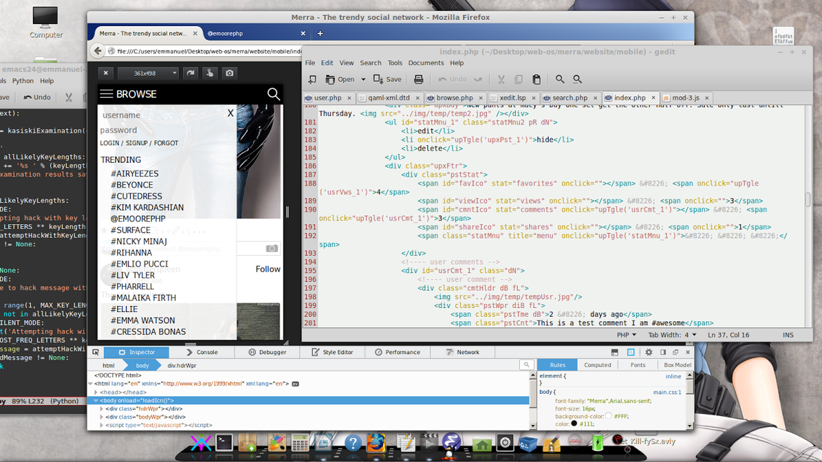 Aviyon_com's tweet photo. More of Merra's #mobile framework. #c #php #js #json #html5 #css3 #webdesign #developer #programmer #aviy #python http://t.co/JMpjszo7EO