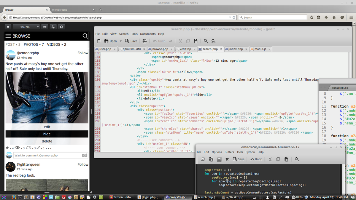 Aviyon_com's tweet photo. More of Merra's #mobile framework. #c #php #js #json #html5 #css3 #webdesign #developer #programmer #aviy #python http://t.co/JMpjszo7EO