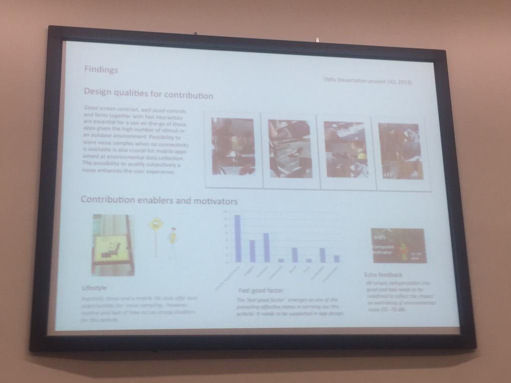 swethas's tweet image. Contribution enablers and motivators for noise detecting crowd sourced app @researchthing #studentux by Nora