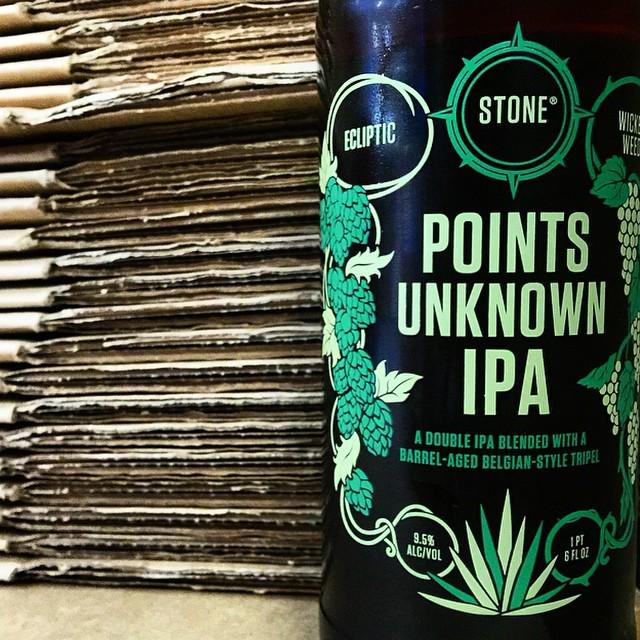 Craftshackbeer's tweet photo. #StoneBrewingCo #EclipticBrewing #WickedWeedBrewing #PointsUnknown #DoubleIPA http://t.co/KMVD3QY9hB http://t.co/USKHWts93t