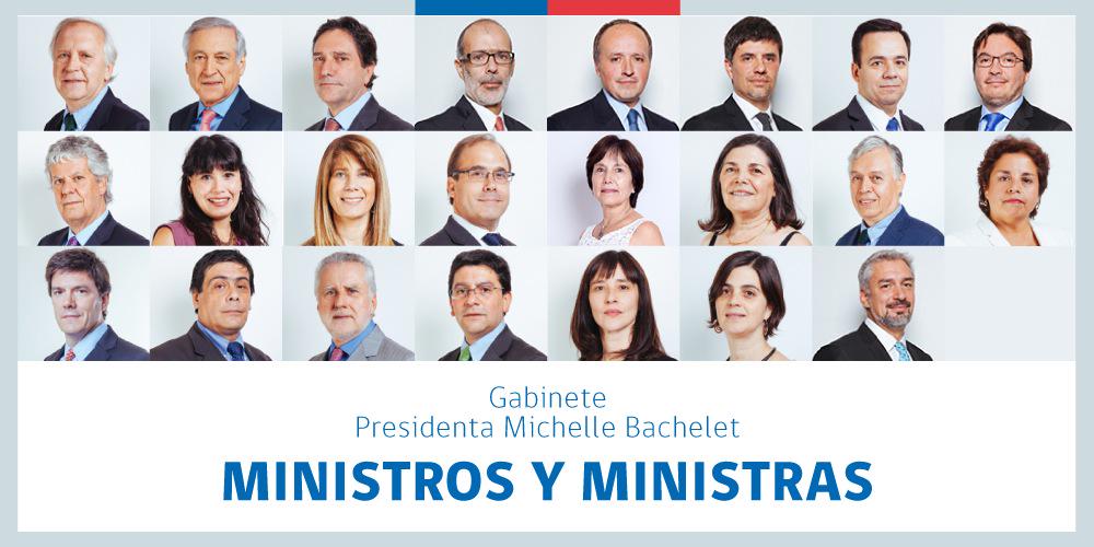 Gobierno de Chile ar Twitter “Cinco nuevos ministros forman parte del