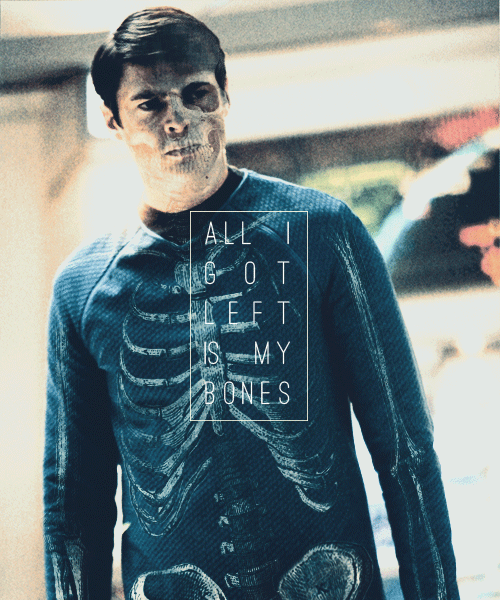 "All I got left is my bones"