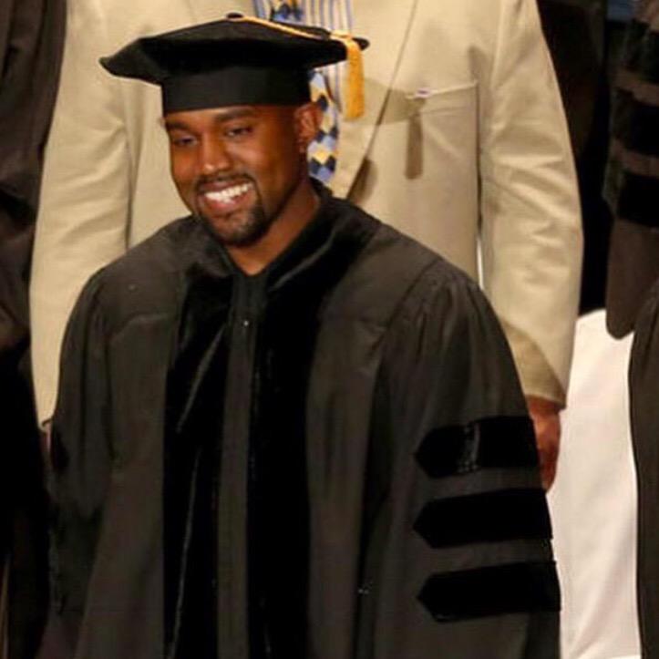 Did kanye get his phd