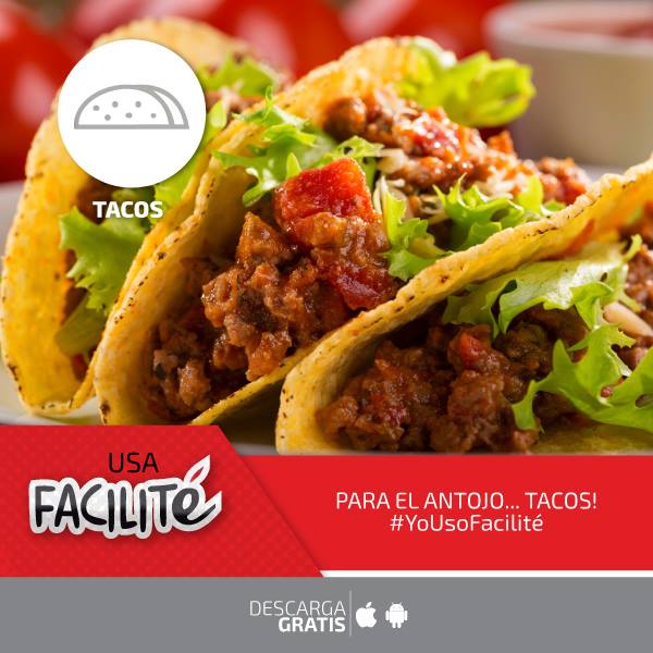 Para esos antojos de inicio de semana Facilité App te facilita la vida #YoUsoFacilité