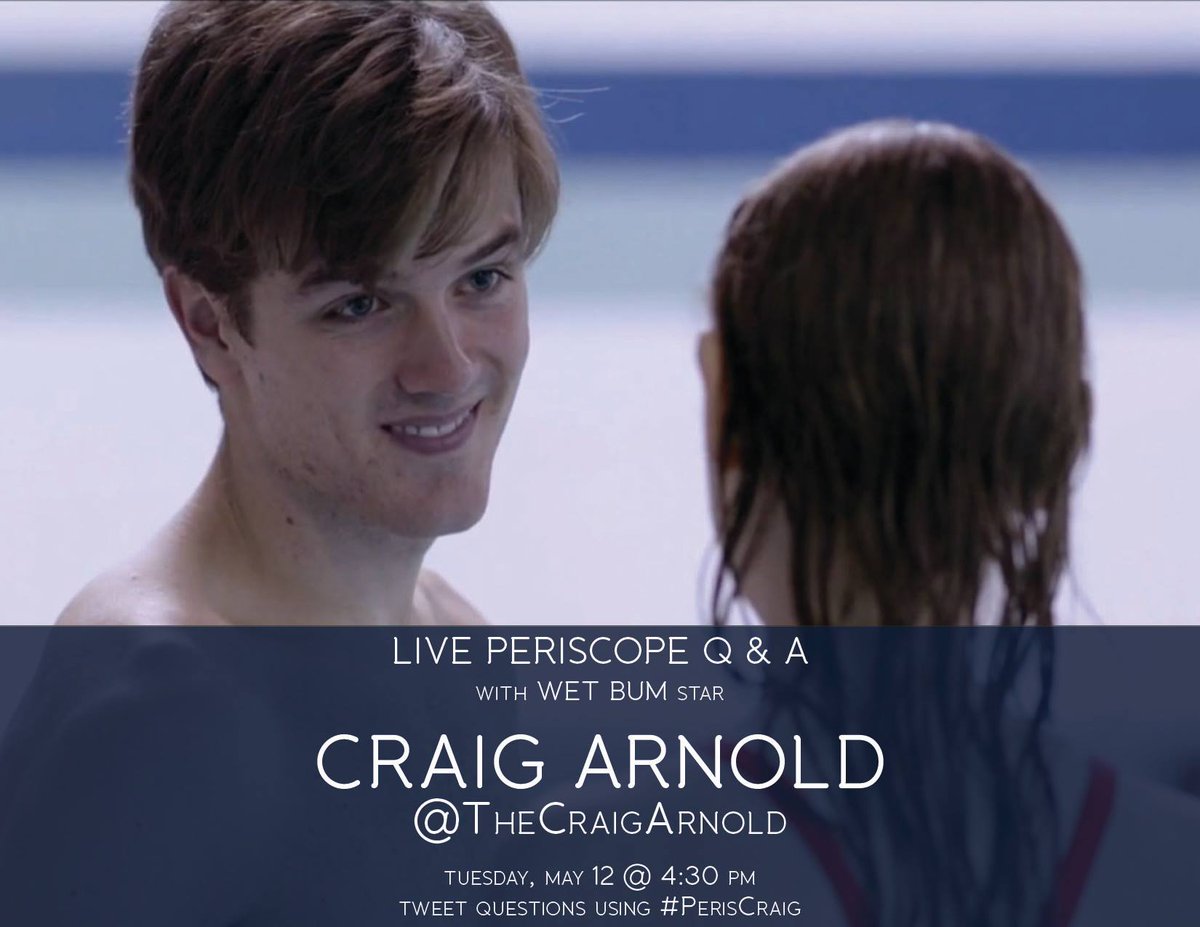 #Degrassi alum <a href="/thecraigarnold/">Craig Arnold</a> is hosting a Periscope Q&amp;A tomorrow at 4:30 pm ET for his new film #WetBum!