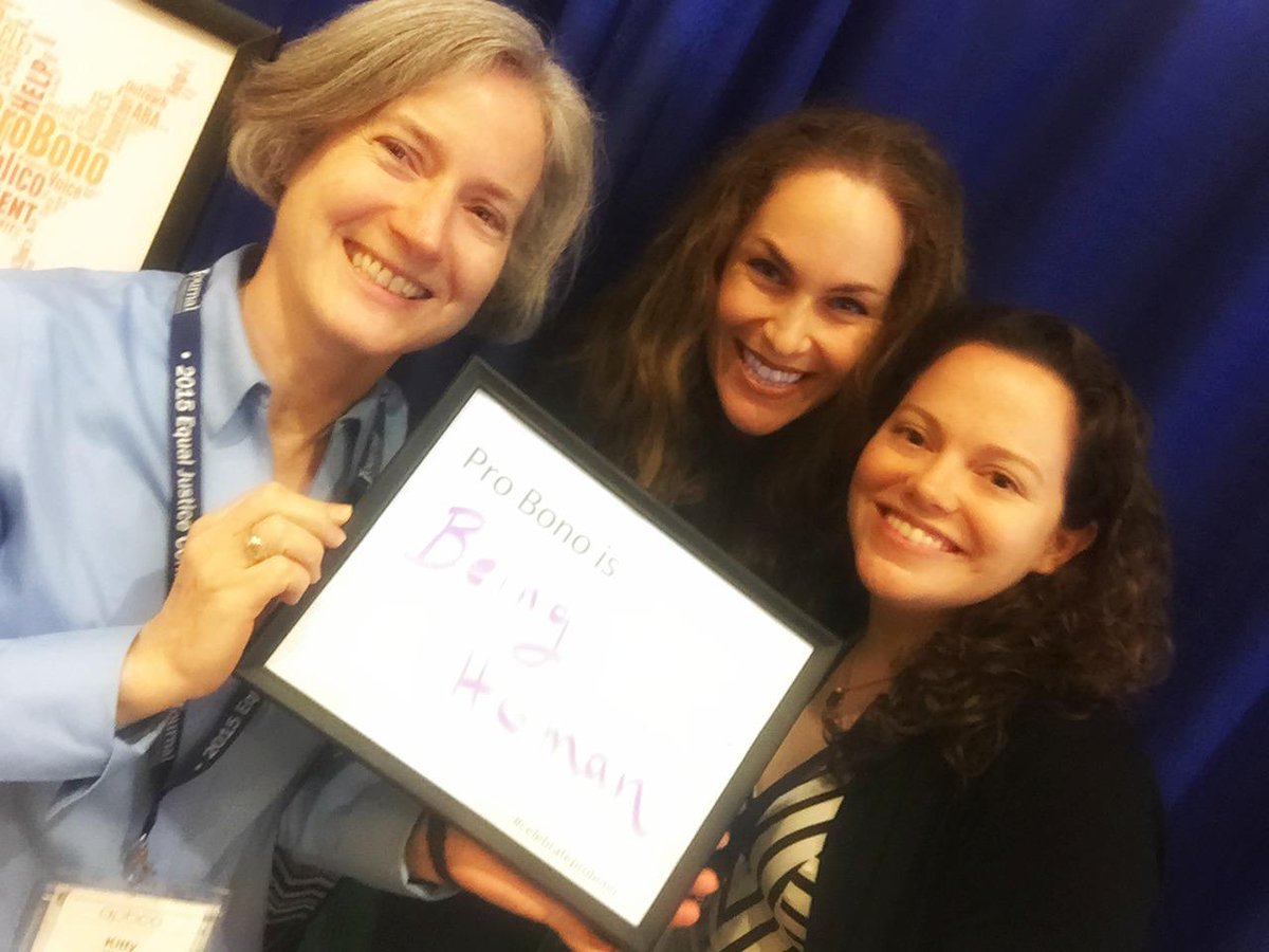 EJW_org's tweet photo. Kitty Wach @millerchevalier, Mia Sussman @EJW_org, & Kelly Voss @CovingtonLLP celebrate #ProBono at the #2015EJC http://t.co/Oq5Z1Vb0Ow