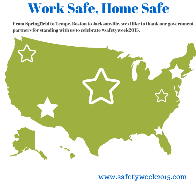SafetyWeek_2025's tweet photo. Thank you to the local, state, & national leaders who stood with us to recognize May 4th-May 9th as #safetyweek2015 http://t.co/ToKazOiHvS