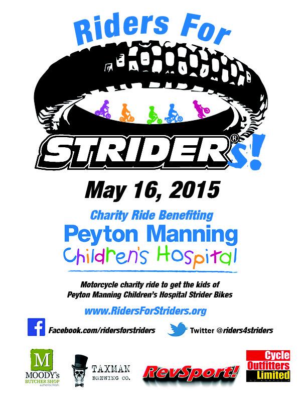 Riders4Striders's tweet photo. Saturday, Indianapolis! ADV &amp; Street route! Bring the Urals, @GoodSparkGarage! Help us spread the word! http://t.co/rh63qoVUe8