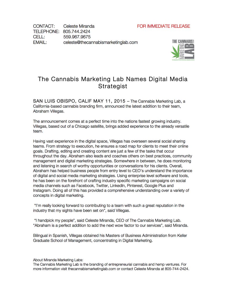 cannabismktglab's tweet photo. The #Cannabis Marketing Lab Names #Digital #Media #Strategiest 

#marketing #digitalmarketing #digitalmedia http://t.co/Op9i9hwYQt