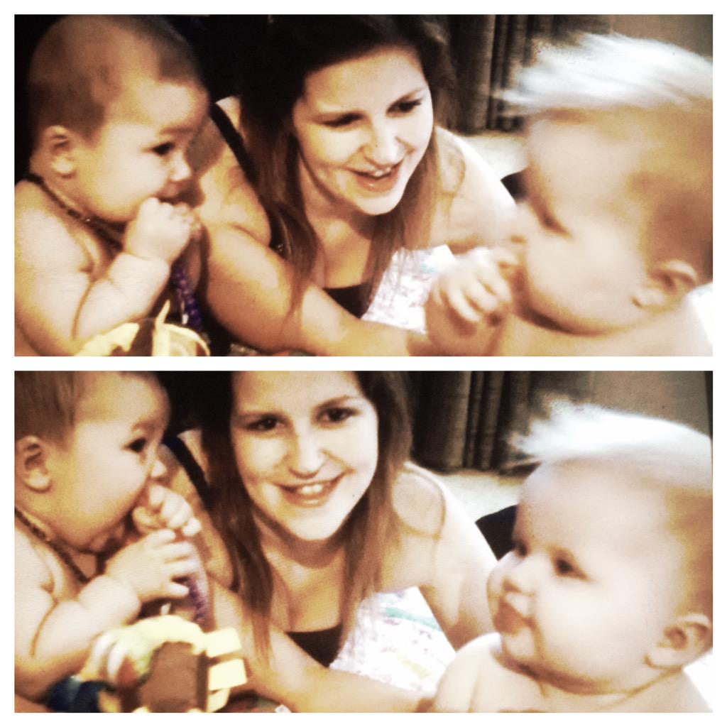 _cheryllynn88's tweet photo. These two 💕 #aidenjohn #elaralynn #auntiecece http://t.co/JNnL0rOLNK