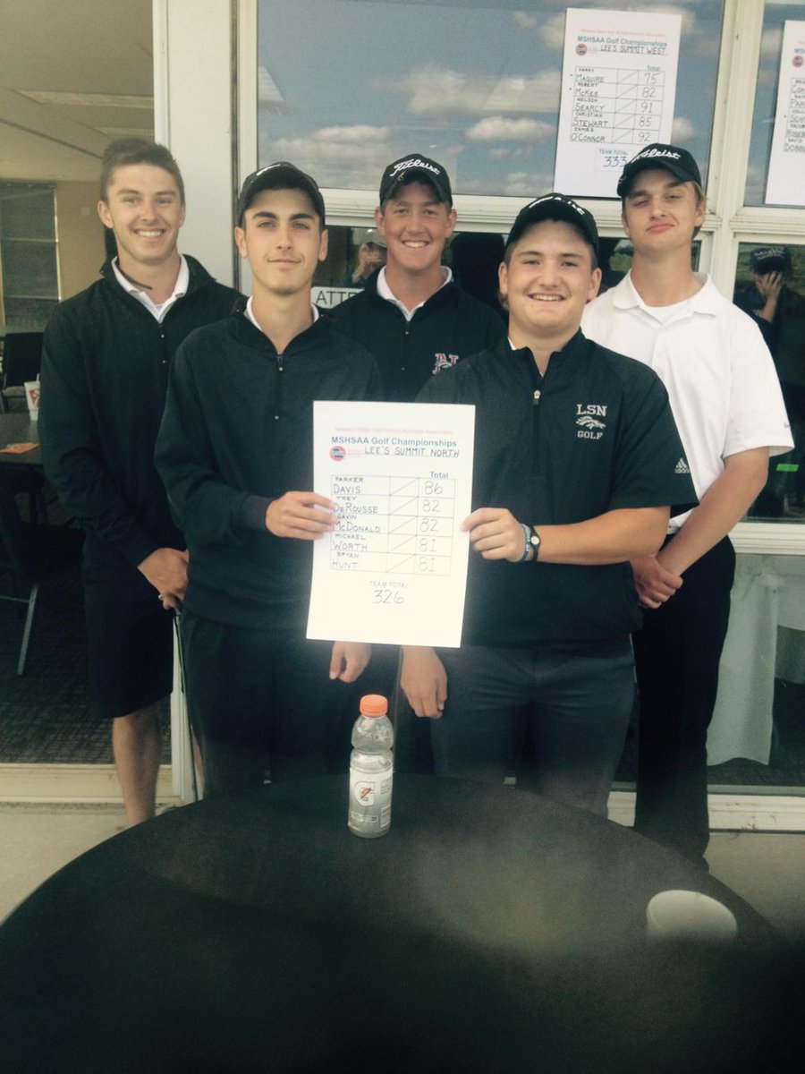Team finished second overall at sectionals to qualify for the state tournament.