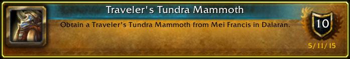 Sleepy_Guild's tweet image. I just earned the [Traveler's Tundra Mammoth] Achievement! #Warcraft