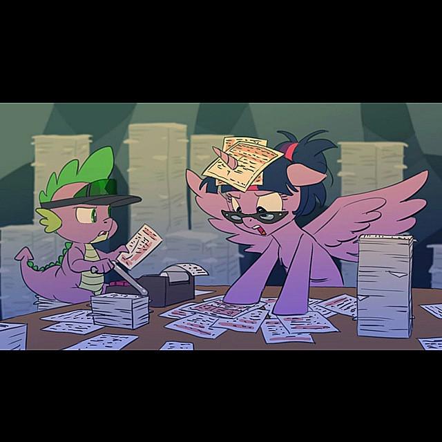 TwiFanClub's tweet image. Why do teachers like to give so many projects!?😢 #spikethedragon #twilightsparkle #somanyprojects #mlp #mylittlepon…