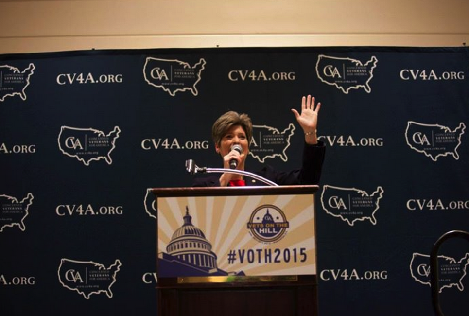 ConcernedVets's tweet photo. ICYMI: @joniernst addressed #vets during our Vets on the Hill Initiative! #VOTH2015 http://t.co/PcNw5hfC2U http://t.co/Eh3X4JGSJ1