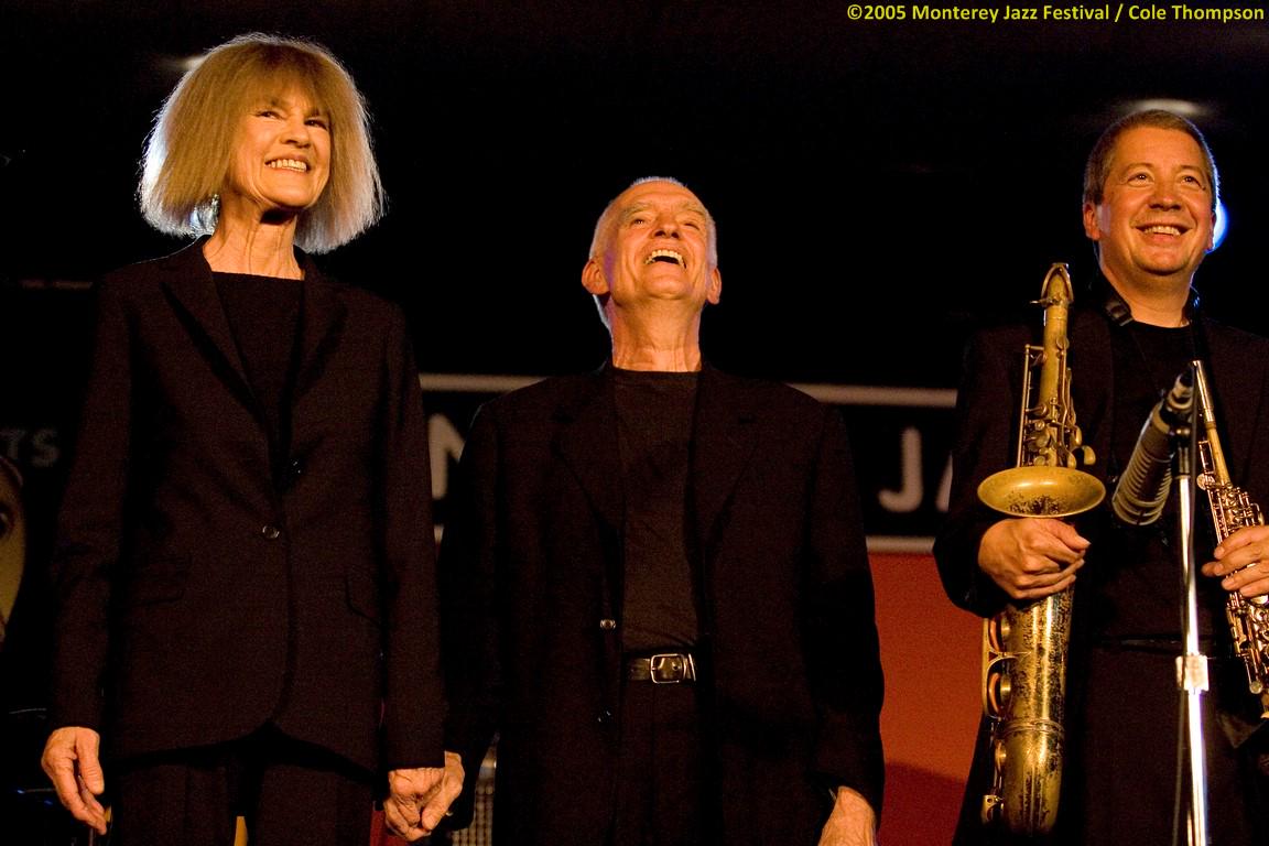 Happy Birthday today (May 11) to Carla Bley! Image: 2005 with Steve Swallow & 