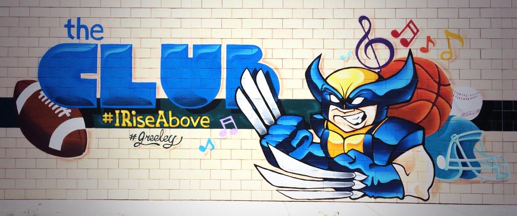 A week later the weather finally cooperated & we finished our mural designed by @BGCWeld teens! #IRISEABOVE #Greeley