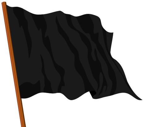 What does a black flag mean - wizardlat