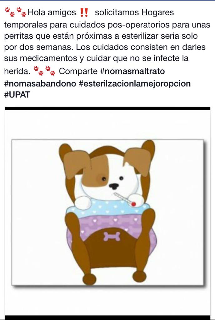 adopta_upat's tweet photo. Solicitud de apoyo !! 🐶🐾 http://t.co/soc3YxYeXQ