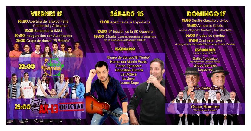 #FiestaQuesera en #EcildaPaullier con el gran #LucasSugo y #AX13 ¿Te lo vas a perder? este 15, 16 y 17 de mayo!