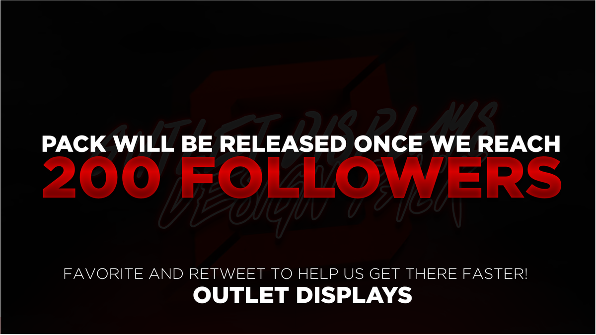 OutletDisplays's tweet photo. Our first official Displays design pack will be released when we hit 200 followers!
FAV &amp; RETWEET to let people know! http://t.co/LjDS9VLfMZ