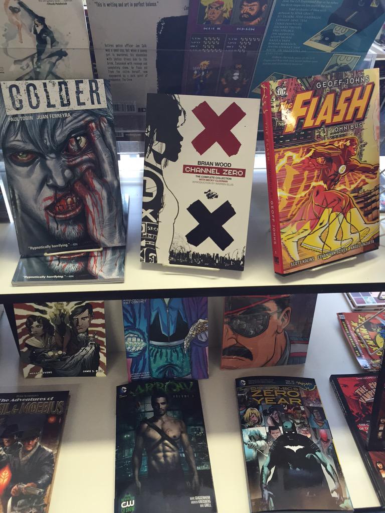 RoboticHand's tweet photo. @MeltdownComics - The supreme place to buy comics - Thank you Francisco. -- Channel 0 by @brianwood - pick one up! http://t.co/cQNnXCjJrY