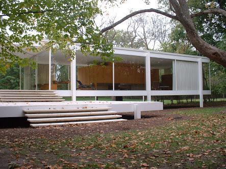 ARTICULARQ's tweet image. CASA FARNSWORTH #acero #vidrio #travertino Mies Van der Rohe.