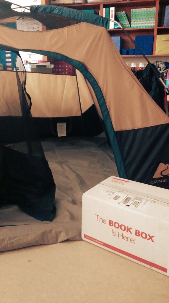 bennemama's tweet photo. @Scholastic Just in time for our "camp in" day! Thanks @BookTrustUS for this amazing opportunity! #southschool http://t.co/IXhnCtjn7p