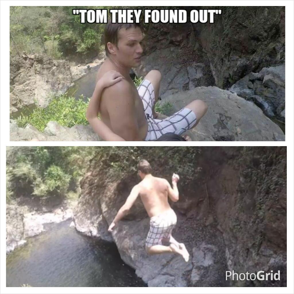 SeanMJulian's tweet photo. @nflnetwork @ESPNNFL Anyone heard from @TomBradysEgo?
#TomBradyPunishments #Busted #GoneMissing #WantedForQuestions http://t.co/hE9tMGBPZg