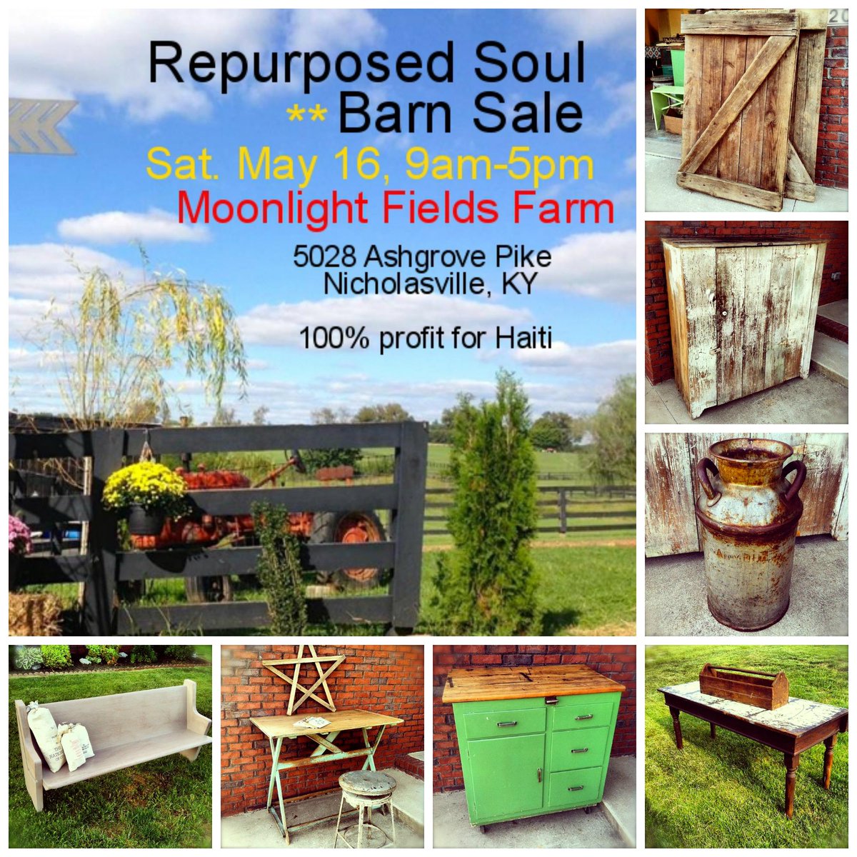 Barn Sale this Sat. May 16!  Vintage, Antiques, Painted Furniture, Farmhouse style. facebook.com/pages/Repurpos…