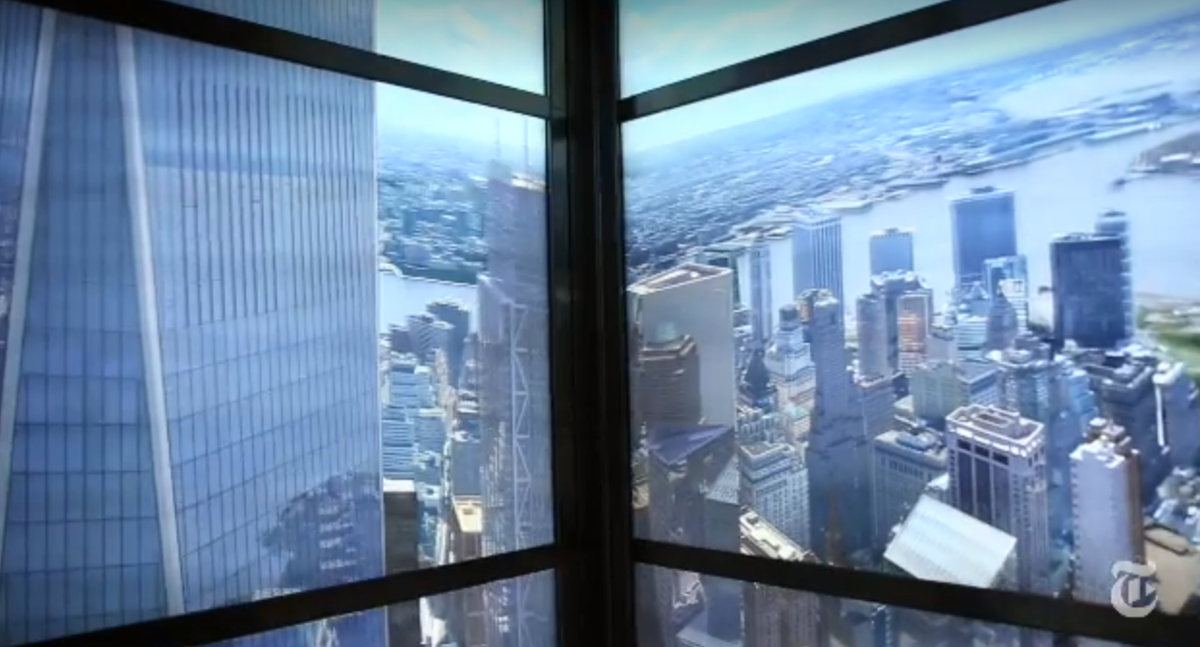 nytimes's tweet photo. Experience a virtual aerial view of Lower Manhattan http://t.co/sFgksQBInF http://t.co/E2Zdv5EQ9K