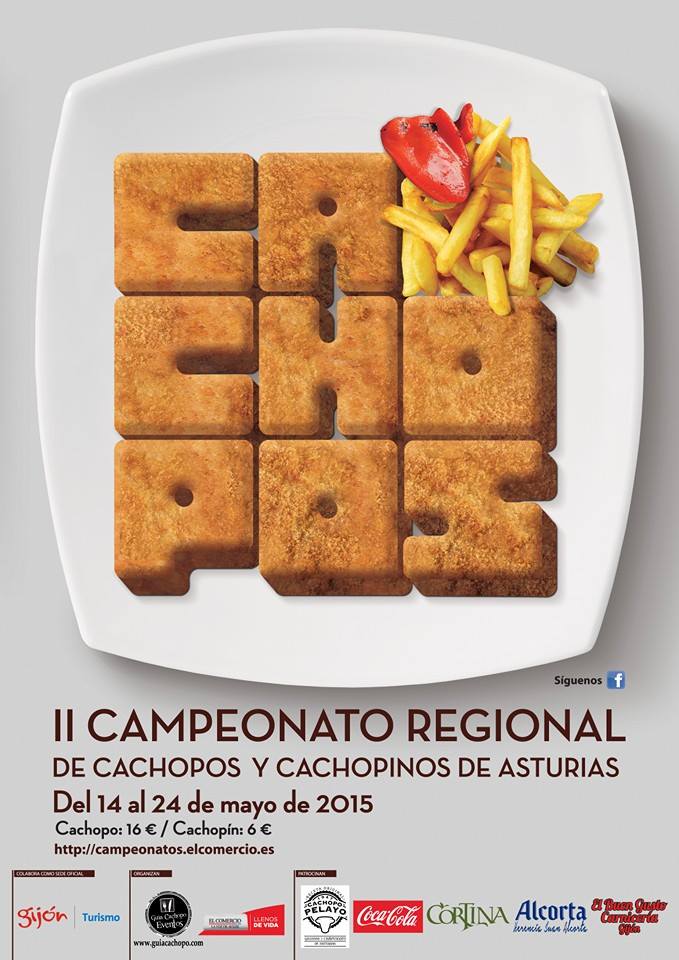 GastroCulViaje's tweet photo. II Campeonato Regional de Cachopos y Cachopinos (Asturias). Del 14 al 24 de mayo de 2015. 
http://t.co/cCm7u8czSa http://t.co/fsLdUnYV4Y