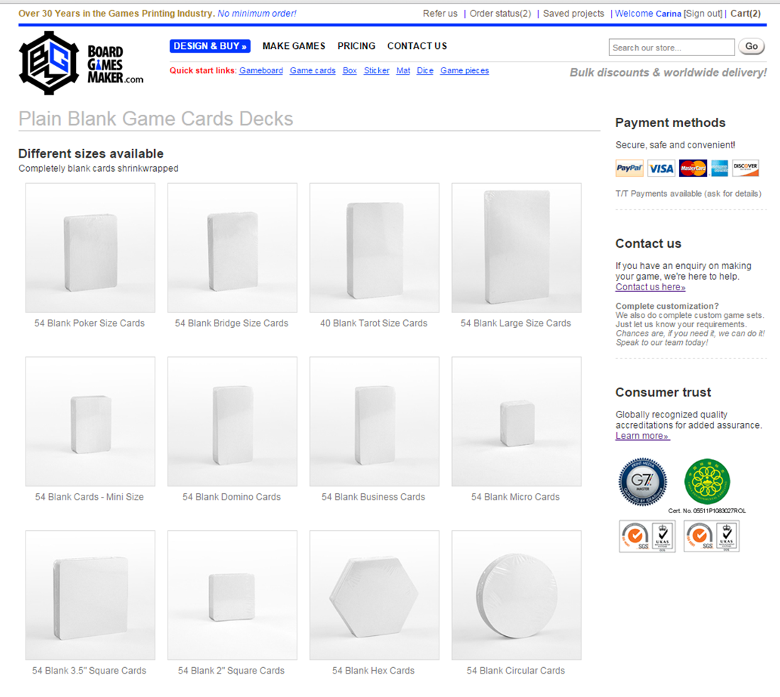 Use blank playing cards in your #boardgames to widen your creativity!